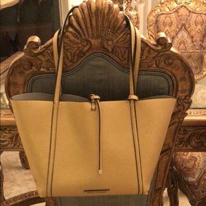 Armani Exchange gold tote